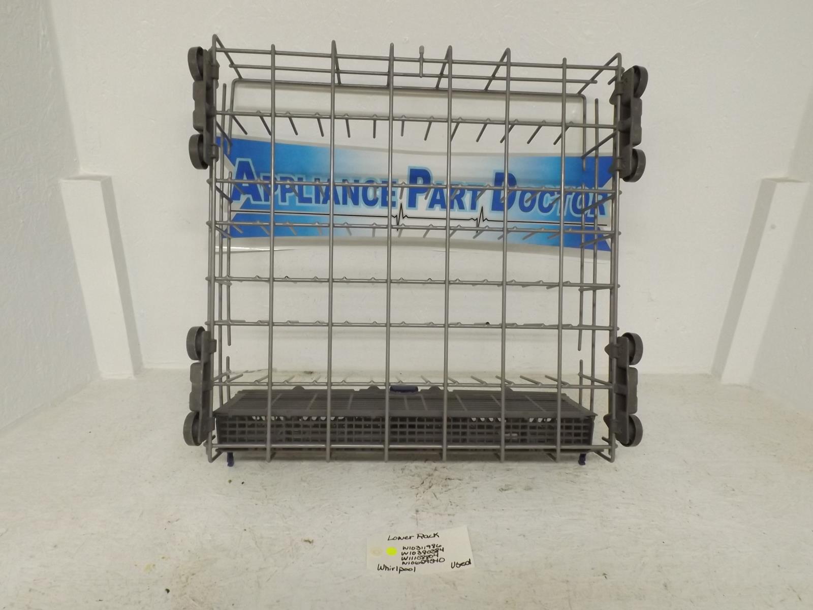 Whirlpool Dishwasher W10311986 W10380384 W11158804 W10629540 Lower Rack Used Whirlpool Dishwasher W10311986 W10380384 W11158804 W10629540 Lower Rack Used